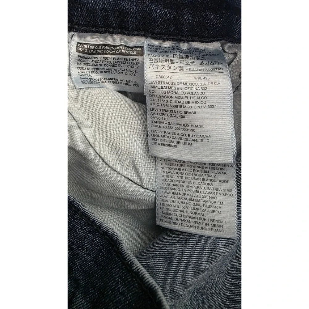 Levis 541 Athletic Taper Dark Wash Blue Denim Jeans Mens 32x30